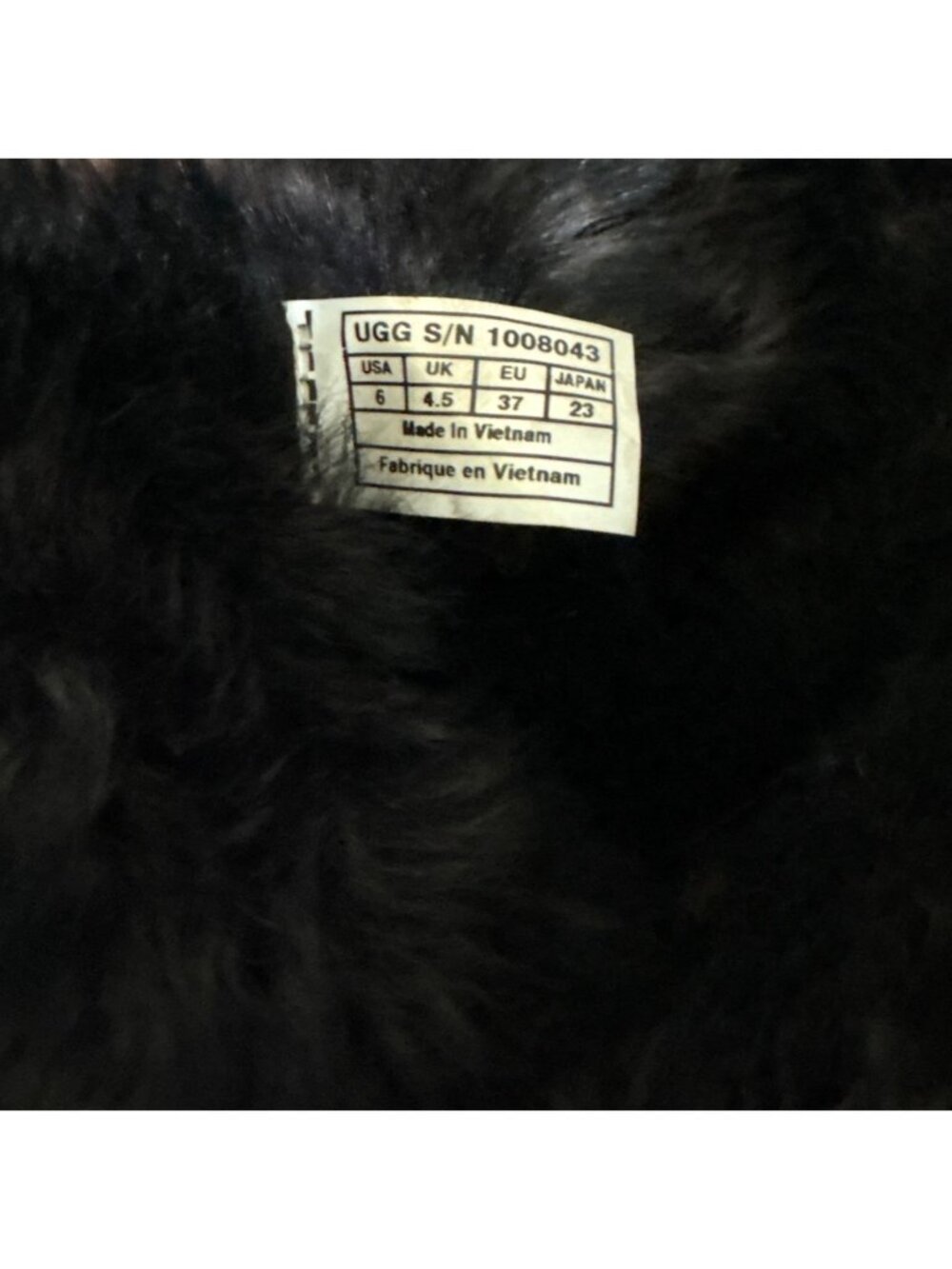 UGG Meadow Black Suede Sheepskin Boots Women's Size 6 NWT 1008043 - Picture 2 of 8